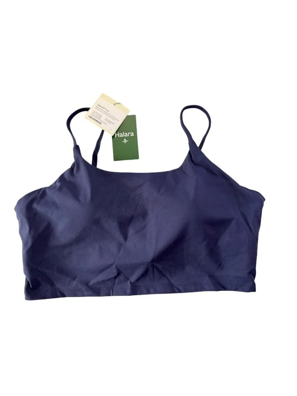 Halara Patitoff 2.0 Pet Hair Resistant Padded Cropped Cami~Size XL~Navy L11 06